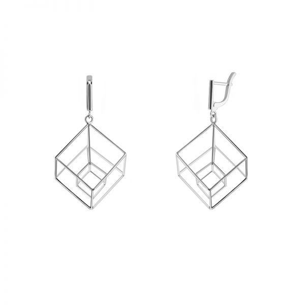 Сережки з срібла Hypercube