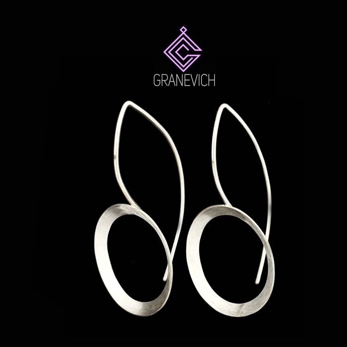 Сережки "Совине око". Срібло 925