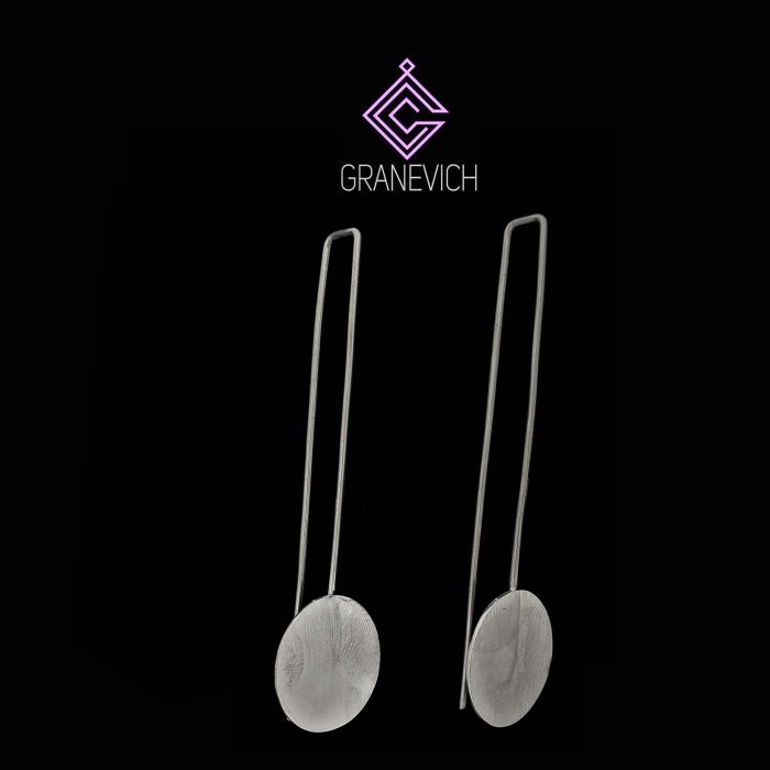 Сережки "Плато". Срібло 925