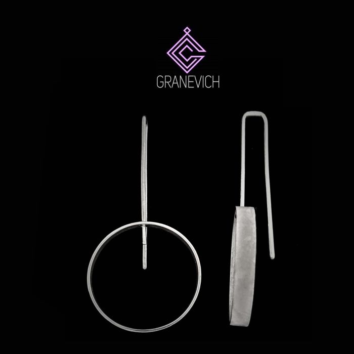 Сережки "Місячна орбіта". Срібло 925