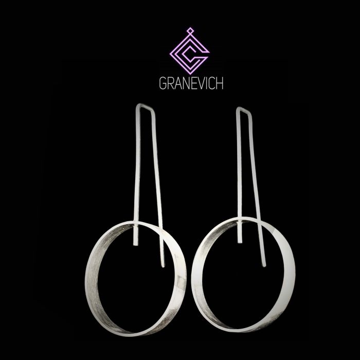 Сережки "Місячна орбіта". Срібло 925