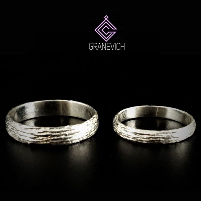 Обручки з срібла «Дубова Кора»