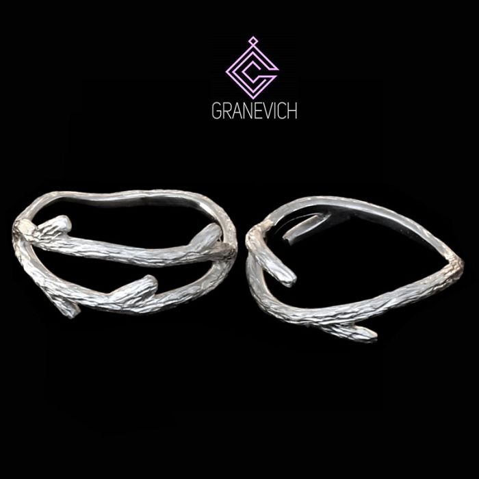 Обручки з срібла "Лісова казка»