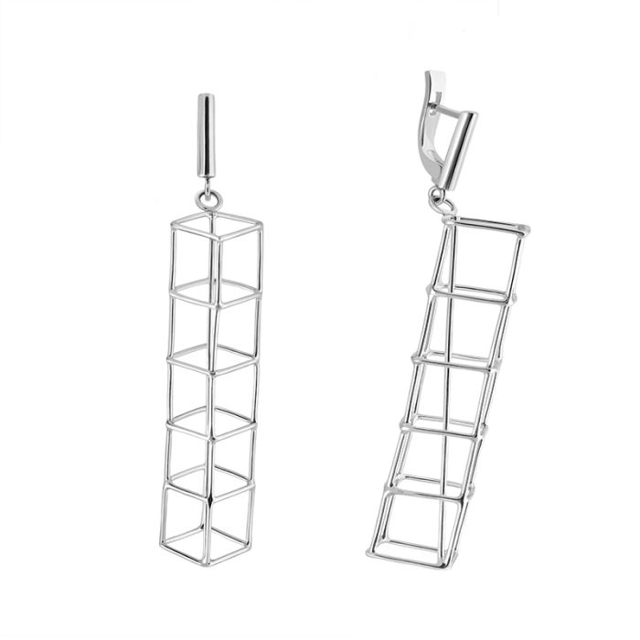 Сережки з срібла Prism